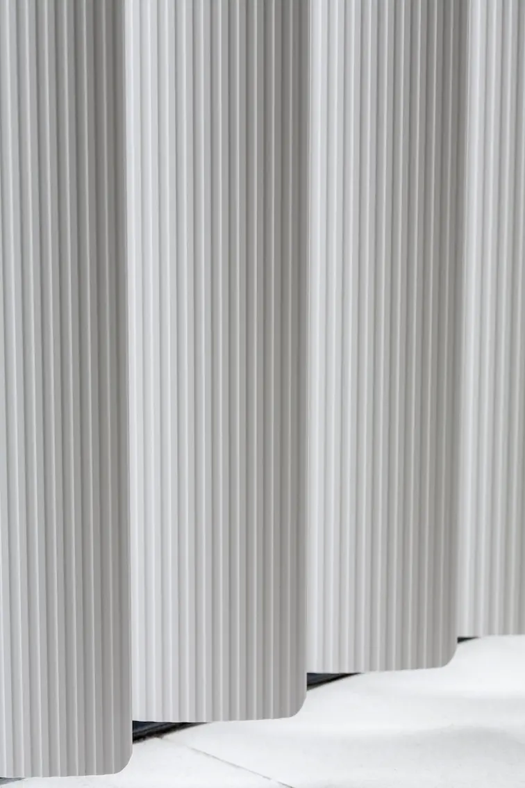 rigid pvc vertical blind close up