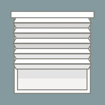 large pleated blind icon