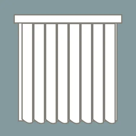 large rigid pvc vertical blind icon