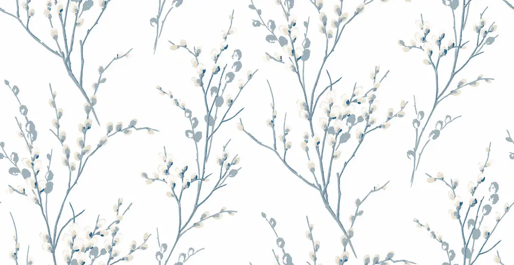 Pussy Willow Off White Seaspray